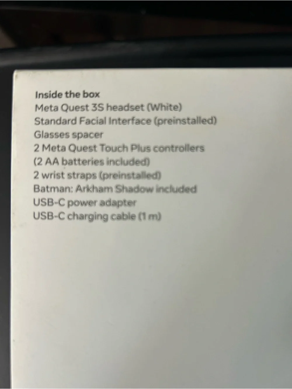 Quest 3S VR Headset - White (128GB)